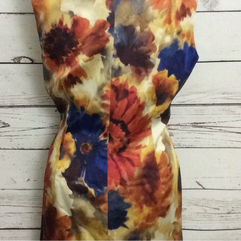 Ralph Lauren Multicolor sleeveless floral sheath dress - Picture 11 of 14